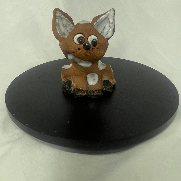 Handmade | Accents | Vtg Hand Made Fox Sculpture | Poshmark